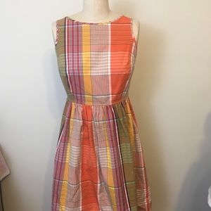 Cute 50s 60s Style Plaid Dress by Isaac Mizrahi